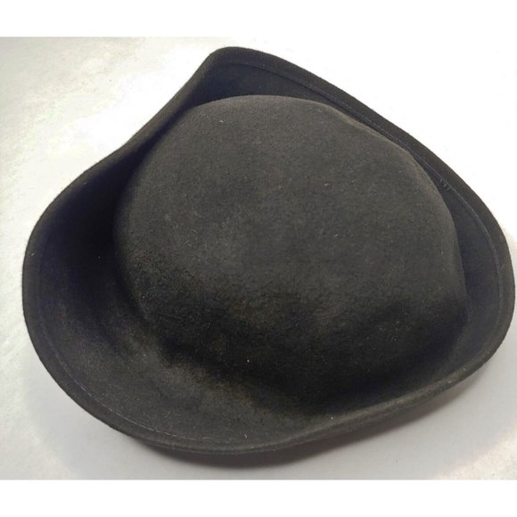 Vintage Bollman Hat Co Doeskin Youth Felted Wool Hat Black Kids READ - Picture 8 of 9